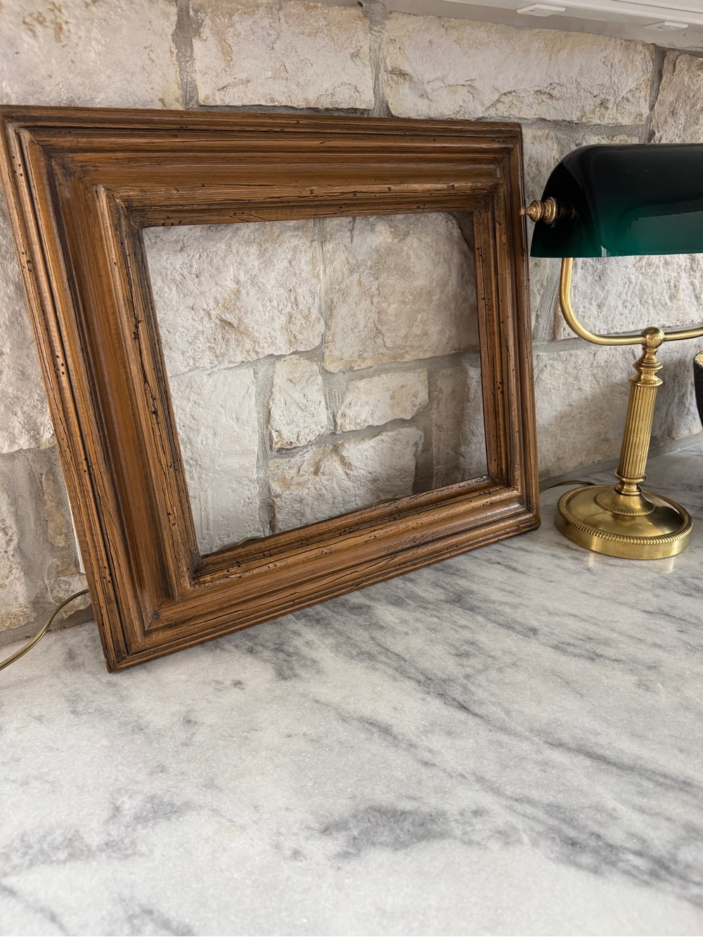 Antique Wood Picture Frame Molding - Brown